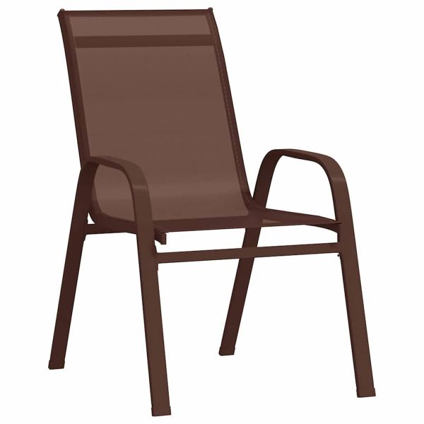 Комплект за хранене в градината 5 pcs Кафяв и черен