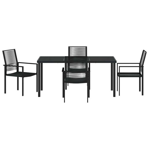 Комплект за хранене в градината 5 pcs Черно