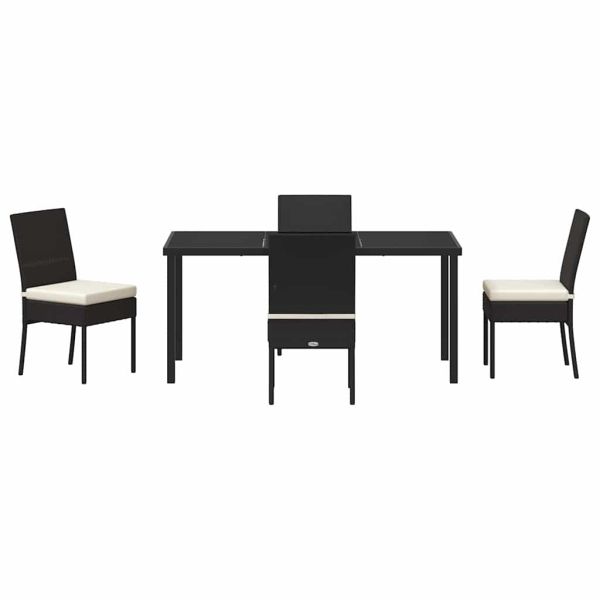 Комплект за хранене в градината 5 pcs Черно