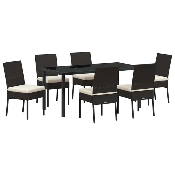 Комплект за хранене в градината 7 pcs Черно