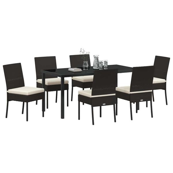 Комплект за хранене в градината 7 pcs Черно