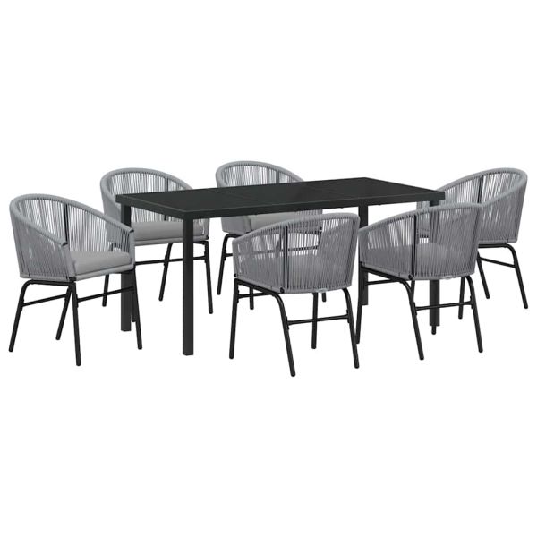 Комплект за хранене в градината 7 pcs Антрацит