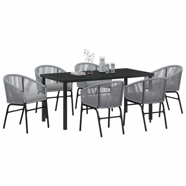 Комплект за хранене в градината 7 pcs Антрацит