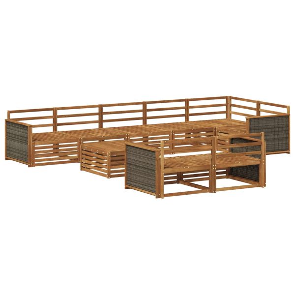Комплект дивани за открито 9 pcs