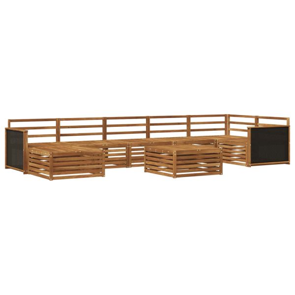 Комплект дивани за открито 8 pcs Натурално