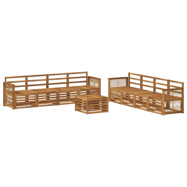 Комплекти дивани 9 pcs Солидно акациево дърво