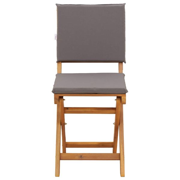 Външни бistro столове 6 pcs Тъмносиво 38 x 46 x 85 см