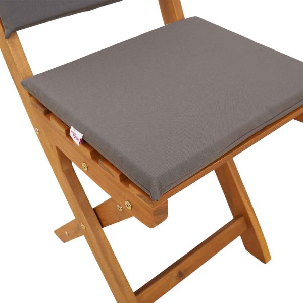 Външни бistro столове 6 pcs Тъмносиво 38 x 46 x 85 см