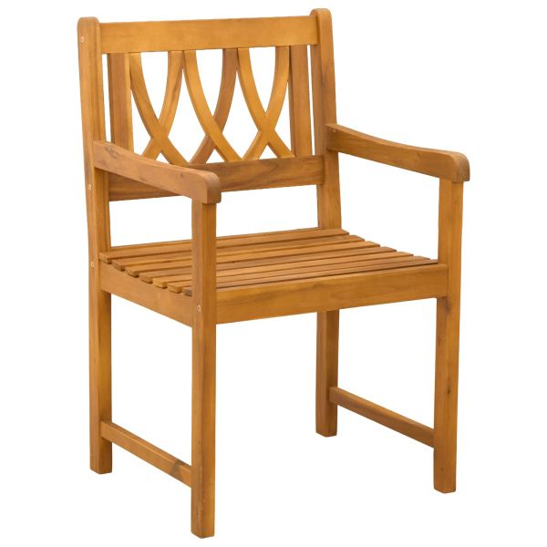 Външна пейка 4 pcs Натурално 56 х 55,5 х 90 см
