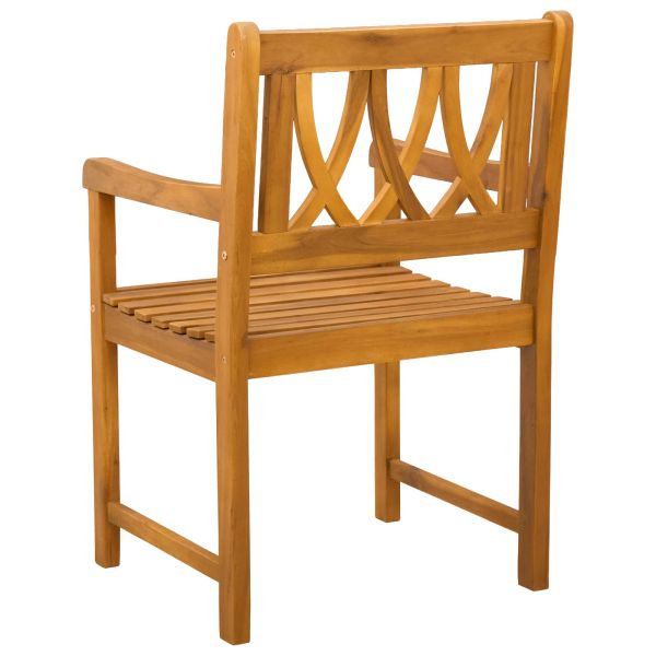 Външна пейка 8 pcs Натурално 56 х 55,5 х 90 см