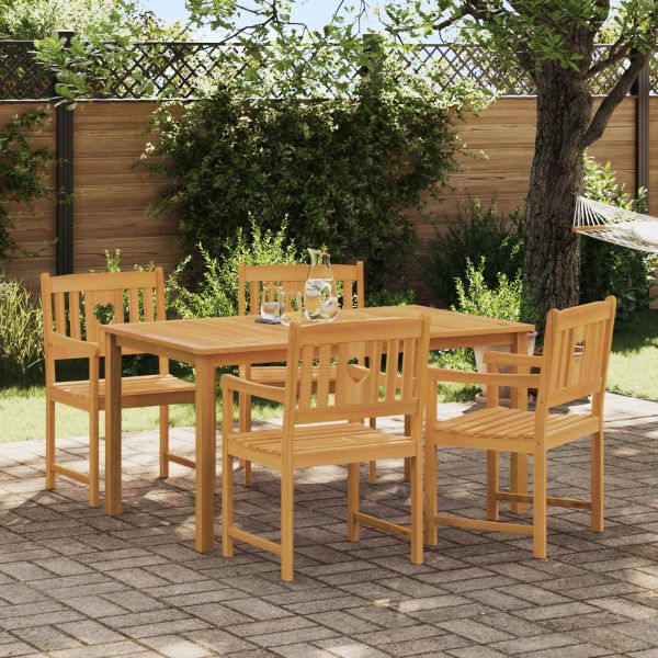 Външна пейка 4 pcs Натурално 56 х 55,5 х 90 см