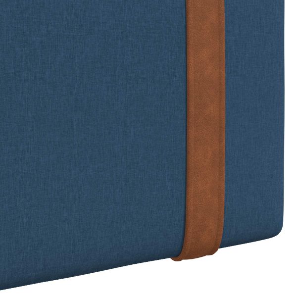 Табла за легло висяща С LED осветление Синьо Антично PU