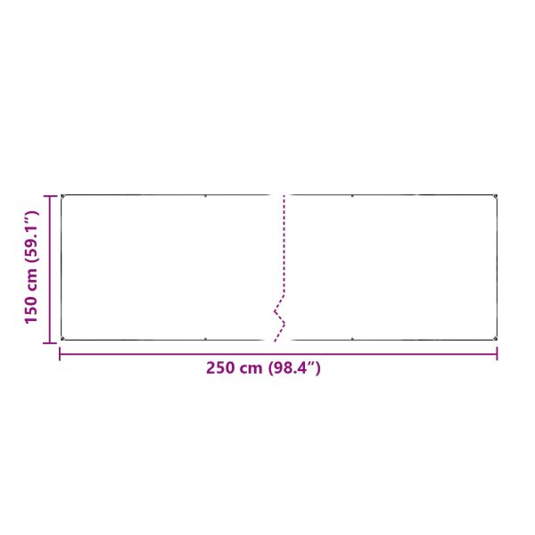 Покритие за растения Прозрачен 2,5 x 1,5 m ПВЦ