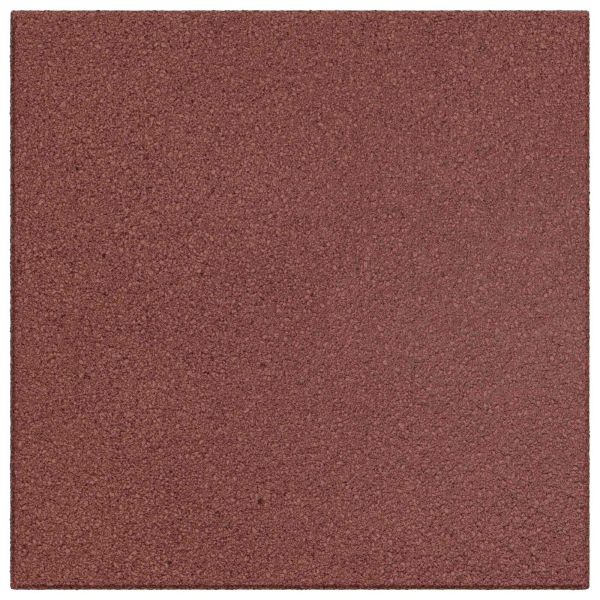 Плочки за защита при падане 18 pcs Червено 50 x 50 cm Каучук