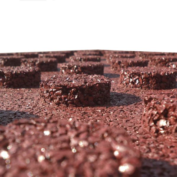 Плочки за защита при падане 24 pcs Червено 50 x 50 cm Каучук