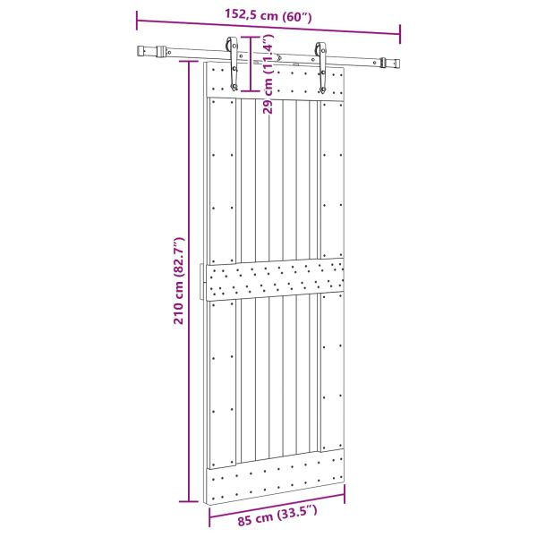 Преплъзваща се врата NARVIK 85 x 210 см (152,5 см)