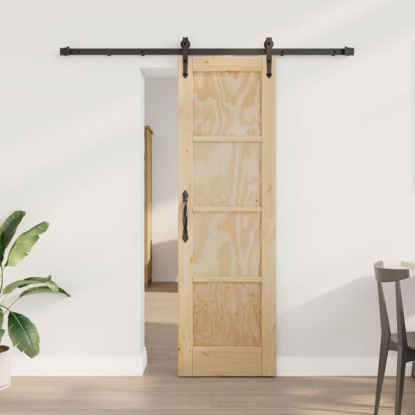 Преплъзваща се врата ORKDAL Естествено и черно 61 x 198,5 см