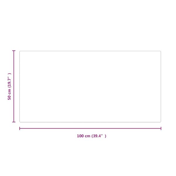 Стъклена плоча за камина Прозрачен 100 x 50 cm Стъкло