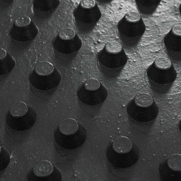 Оребрена дренажна плоча Черно 1 x 20 m HDPE