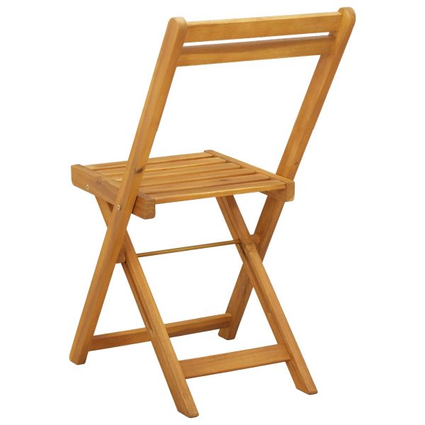 Сгъваеми градински столове 4 pcs Натурално 40 x 53 x 80 см