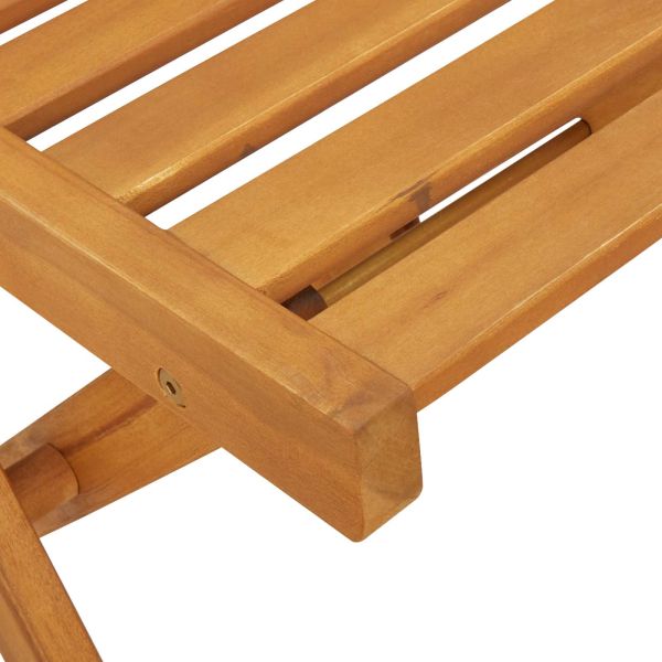 Сгъваеми градински столове 4 pcs Натурално 40 x 53 x 80 см