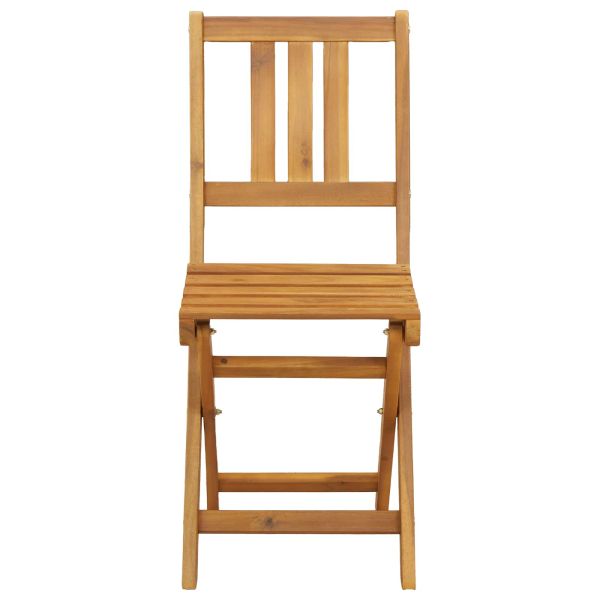 Външни бistro столове 4 pcs Натурално 40 x 42 x 85 см