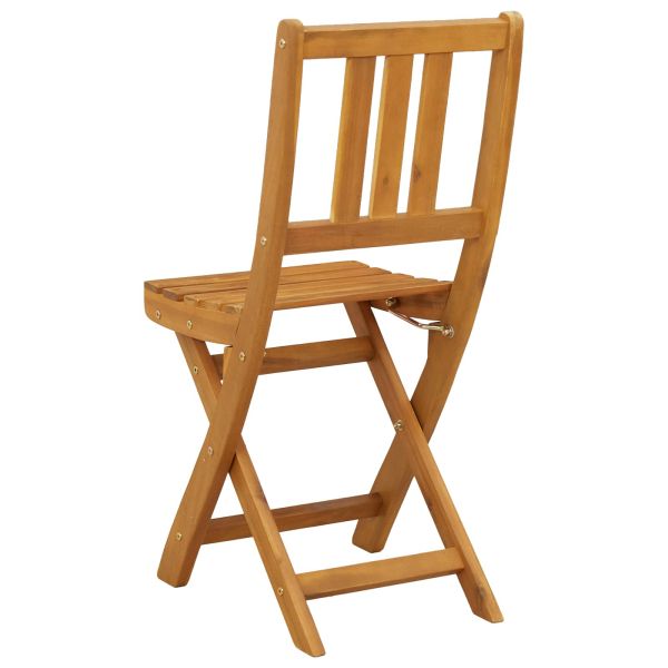 Външни бistro столове 4 pcs Натурално 40 x 42 x 85 см