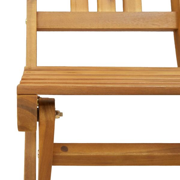 Външни бistro столове 4 pcs Натурално 40 x 42 x 85 см