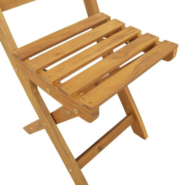 Външни бistro столове 4 pcs Натурално 40 x 42 x 85 см