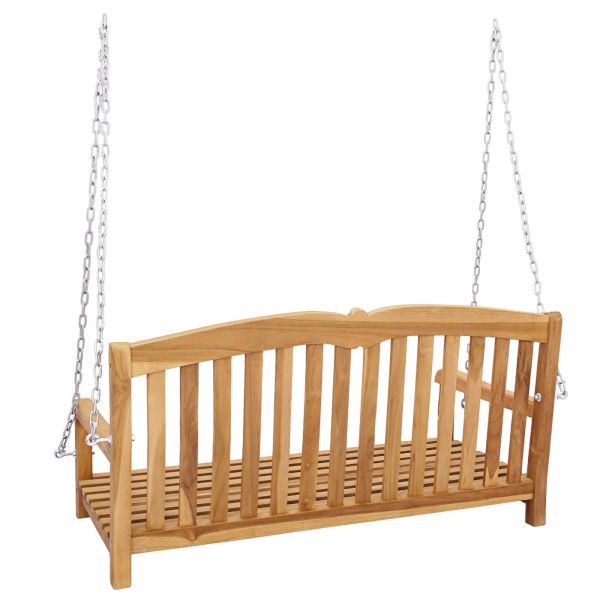 Лавица с люлка 114 x 60 x 60,5 см Солидно тиково дърво