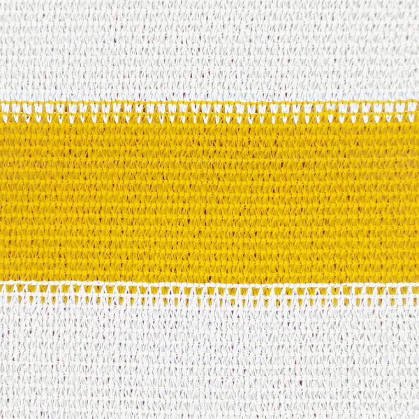 Слънцезащитен плат Жълт и бял 2 x 4 m HDPE