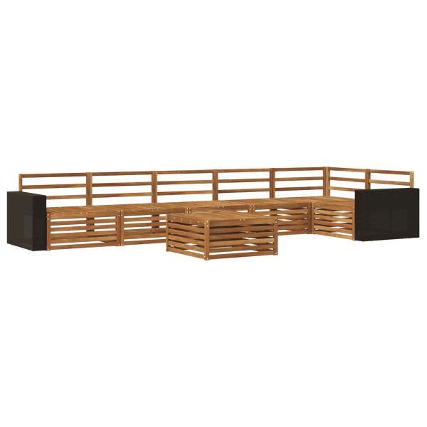 Комплект дивани за открито 7 pcs Натурално 79 x 79 x 37 см