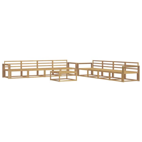 Комплект дивани за открито 9 pcs Бяло 79 x 79 x 37 см