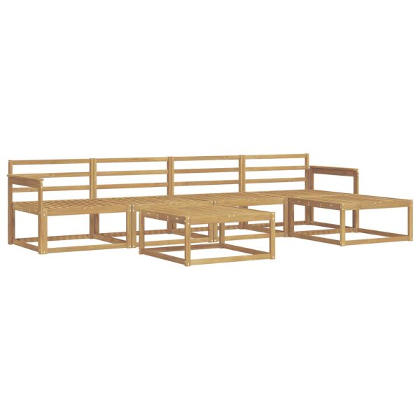Комплект дивани за открито 6 pcs Бяло 79 x 79 x 37 см