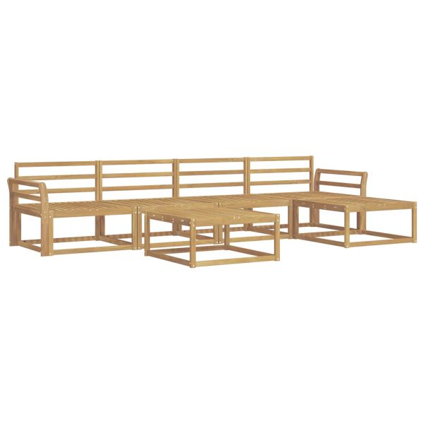 Комплект дивани за открито 6 pcs Бяло 79 x 79 x 37 см