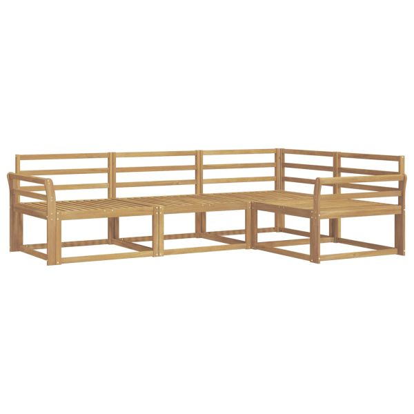 Комплект дивани за открито 4 pcs Бяло 250 x 170,5 x 73 см