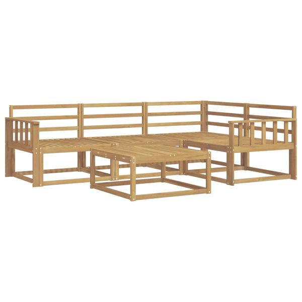 Комплект дивани за открито 5 pcs Бяло 79 x 79 x 37 см