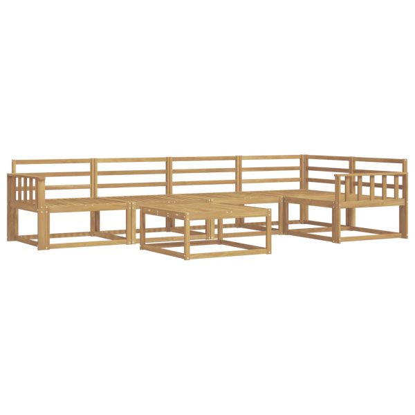 Комплект дивани за открито 6 pcs Бяло 79 x 79 x 37 см