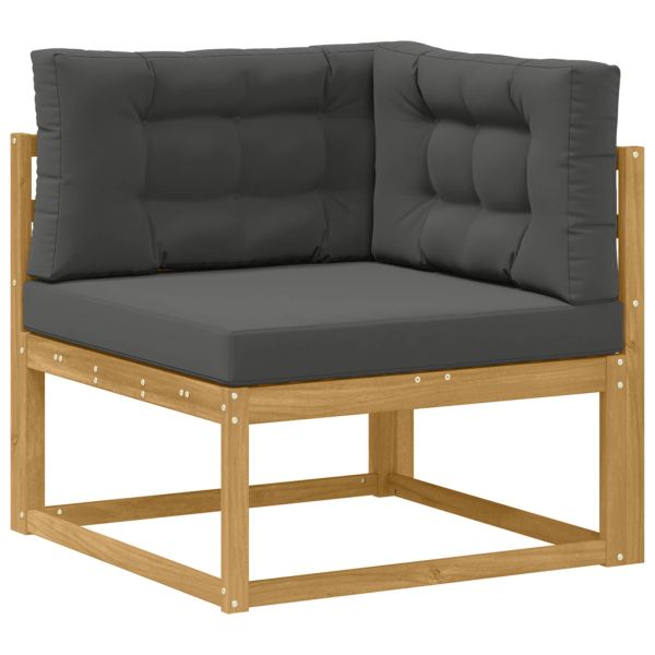 Комплект дивани за открито 6 pcs Бяло и антрацит