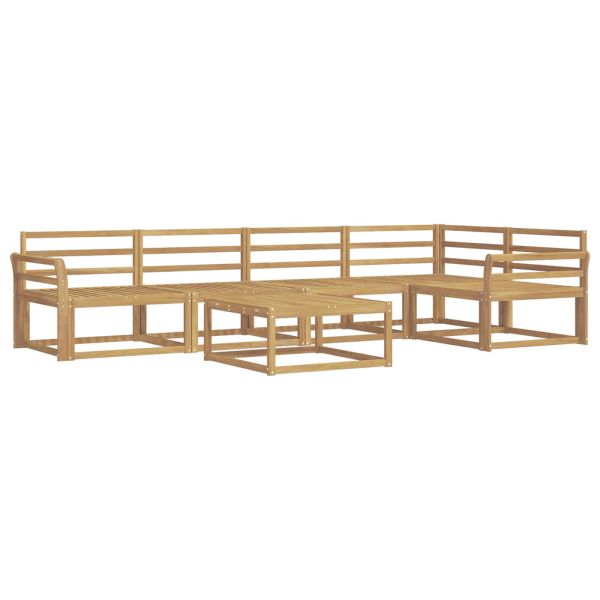 Комплект дивани за открито 6 pcs Бяло 79 x 79 x 37 см