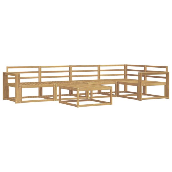 Комплект дивани за открито 6 pcs Бяло 79 x 79 x 37 см