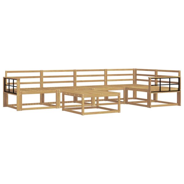 Комплект дивани за открито 6 pcs Бяло 79 x 79 x 37 см