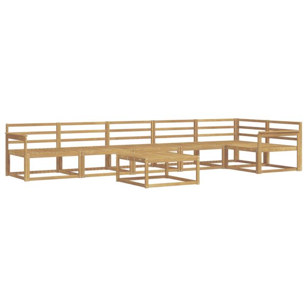 Комплект дивани за открито 7 pcs Бяло 79 x 79 x 37 см
