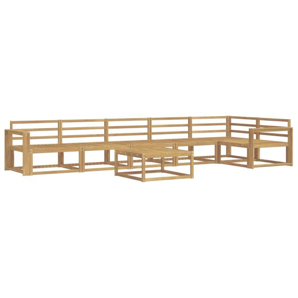 Комплект дивани за открито 7 pcs Бяло 79 x 79 x 37 см