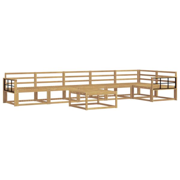Комплект дивани за открито 7 pcs Бяло 79 x 79 x 37 см