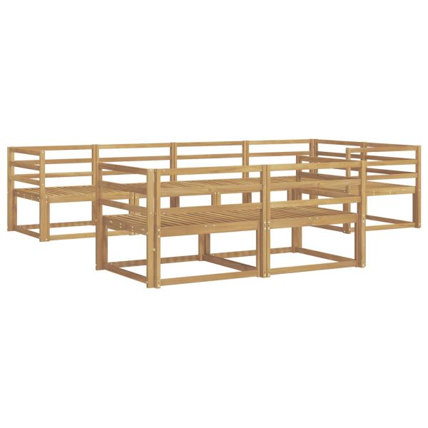 Комплект дивани за открито 8 pcs Бяло 325 x 166,5 x 73 см