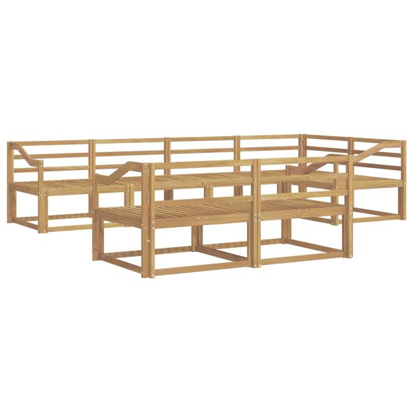 Комплект дивани за открито 8 pcs Бяло 325 x 166,5 x 73 см