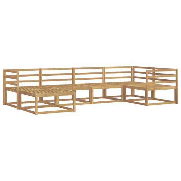 Комплект дивани за открито 6 pcs Бяло 325 x 166,5 x 73 см