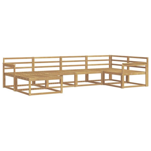 Комплект дивани за открито 6 pcs Бяло 327 x 168,5 x 73 см
