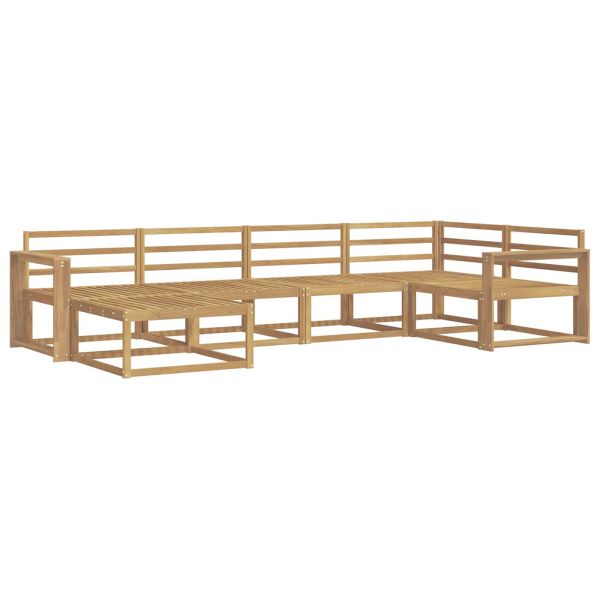 Комплект дивани за открито 6 pcs Бяло 331 x 172,5 x 73 см